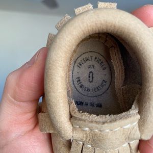 Freshly picked baby moccasins